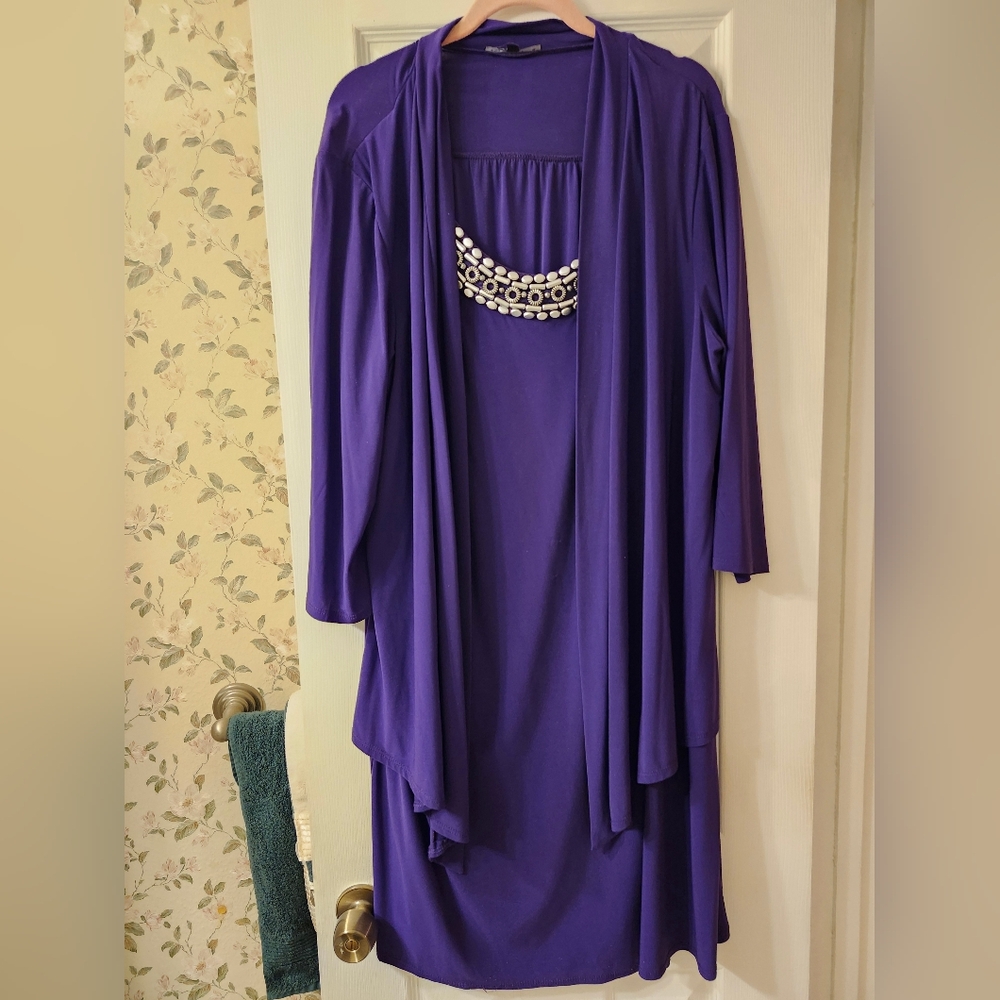 Dress with Attached Duster
